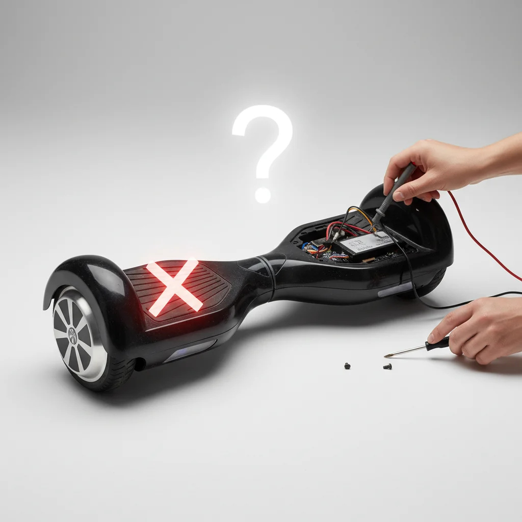 hoverboard won't turn on